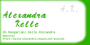 alexandra kelle business card